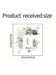 1pc Fresh Green Plant Stickers Waterproof And Dustproof PVC Stickers Self-Adhesive And Easy To Tear Suitable For Decorative Stickers Bedroom Study Living Room Kitchen Bathroom Home Decoration Make Your Life A New Holiday Decoration Stickers Birthday Graduation Gifts