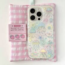 For Iphone17 Promax Air  Dream Underwater World Color Jellyfish For 14 Apple 16promax Mobile Phone Case 15 New 13 Women For Apple  16/15Pro/14/13pro12 11 Pro Max Xs /16Plus Case - 無色 - 查看 4