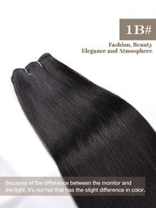 合成直发马尾接发,钩针编织合成Yaki直发全头接发 - 彩色 - 查看 10