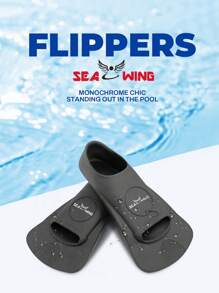 1 par de aletas de silicona unisex para natación, aletas para buceo libre, esnórquel y entrenamiento, ligeras y versátiles