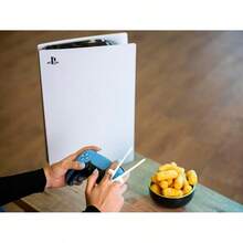 ChicchokokLITE Finger Chopsticks 4 PCS Gamer Chopsticks With, Chip Grabber, Snack Helper, Official Snacking - Enjoy Snacks And Chips With Ease - Innovative Gaming Snacking Solution - 白色/藍色 - 查看 4