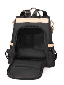 Mochila versátil de moda 2025 para mujer, bolsa de viaje pequeña de tela Oxford, mochila de lona casual antirrobo