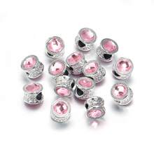 10 Stücke/Packung doppelseitige Strass-Perlen, 11mm, Multi-Stil glitzernder Diamant Lässig DIY Schmuckperlen, geeignet zum Herstellen von Armbändern, Halsketten, Anhängern, Accessoires