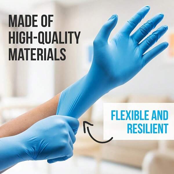 25 Pairs Of Disposable Gloves, Anti-Slip Nitrile Gloves, Suitable For Multi-Scene Applications, Furniture, Aquarium Cleaning And Pet Care, With High Cost Performance (M, L, XL)