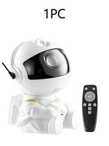 宇航员主题 LED 夜灯投影仪，可调节星空投影，遥控器，USB 供电，独立设计，适用于卧室和客厅装饰，太空房间装饰