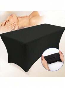 1 pièce Drap-housse de table de massage de salon de 6 pieds, extensible, pour extension de cils, pour table de massage de lit de beauté de salon