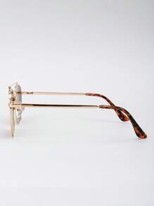Neue retrometallische Doppelbrücken-Polygon-Luxus-Modegläser, unisex-Design für den Laufsteg, den täglichen Gebrauch, Straße, Party, Urlaub, vielseitig dekorativ einsetzbare Brillen für Outdoor-Reisen, Strandurlaub, Business-Casual