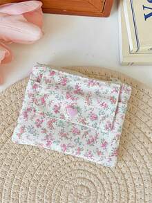 1 Buah Tas Kartu Motif Bunga Dua Lapis Serbaguna dengan Dompet Koin Kapasitas Besar, Tas Barang Serbaguna, Tas Penyimpanan Kartu Identitas, Kartu Bank, Tas Penyimpanan Headphone, Penting untuk Belanja dan Bepergian, Lucu, Ringkas dan Portabel, Hadiah Ulang Tahun - MultiWarna - View 16