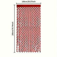 Tür Vorhang Deko Party Girlanden 100cm (39,37 Zoll)*200cm (78,74 Zoll) Liebe Regen Seide Party Deko Hintergrund Herz Regen Seide Party Zubehör für Hochzeit, Valentinstag Dekorationen, Heimparty Dekorationen, Muttertag Deko, Geschenk für Mutter, Sommer Geburtstag Geschenke, Schule Rückkehr Schulsachen, Raumdekoration
