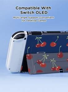 Ayotu 1 pièce Étui de protection transparent pour manette de jeu 2 7,9 pouces (2025)/Switch OLED, résistant aux chocs et anti-rayures, facile à mettre et à enlever. Conçu avec des découpes spécialement placées, permettant l'accès à toutes les parties de la Switch et à tous les boutons.