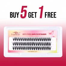 FADVAN 1/6pcs 60PCS 3Rows Diy Premade Fan Lash Extensions 10/20/30/40D 8-14mm 0.07mm Thickness Eyelash Bundles Cluster Russian Volume Fans Soft Grafting Lashes Supplies Individual Natural Eyelash Extensions Eyelashes Cluster Lashes
