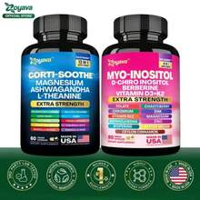 Shining Serenity Set - Zoyava Collagen & Cortisol All-In-One Multivitamin Combo - Made In USA With Extra Strength Ingredients,Soothe & Smooth Bundle - 其他 - 查看 2