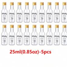 5/20/60/100PCS Mini Liquor Bottles – Versatile & Portable Plastic Containers With Airtight Seal For Spirits, Juices & Sauces – Leak-Proof, Shatterproof Plastic Mini Bottles With Airtight Latch Caps: 0.85oz/1.7oz/3.3oz/5oz Reusable Hand Washable Containers For Food Contact, Party & Wedding Favors Thanksgiving, Halloween, And Christmas Are Applicable