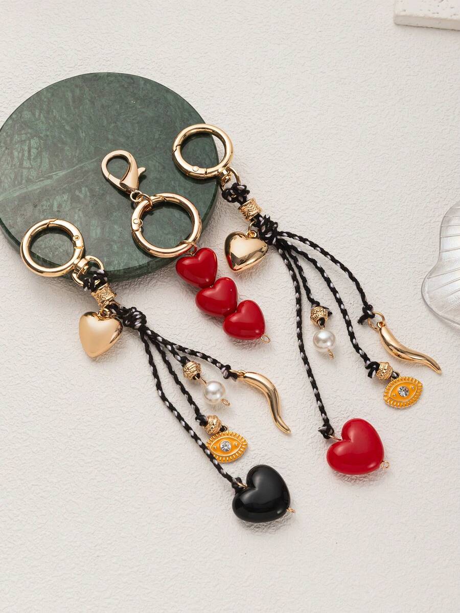 1pc Niche High-End Temperament Versatile Retro Elegant Simple And Atmospheric Bag, Luggage, Keychain Woven Pendant.