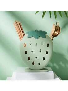 1 pieza Organizador de utensilios de cocina con forma de fresa - Multicolor - Ver 9