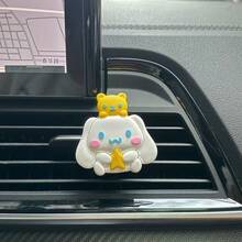 SANRIO 1件三丽鸥卡通人物汽车装饰品，香薰出风口夹，可爱卡通人物如Hello Kitty、My Melody、Kuromi，治愈系汽车内饰配件 - 彩色 - 查看 13