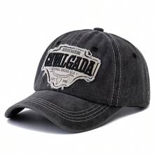 JZML 1 Stück Basecap für Herren mit Stier Grafik und gesticktem Buchstabendesign