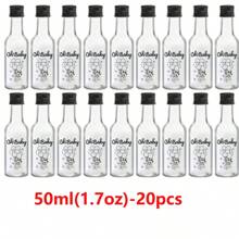 5/20/60/100PCS Mini Liquor Bottles – Versatile & Portable Plastic Containers With Airtight Seal For Spirits, Juices & Sauces – Leak-Proof, Shatterproof Plastic Mini Bottles With Airtight Latch Caps: 0.85oz/1.7oz/3.3oz/5oz Reusable Hand Washable Containers For Food Contact, Party & Wedding Favors Thanksgiving, Halloween, And Christmas Are Applicable