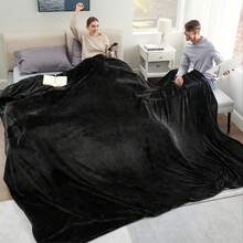 [Chăn lông cừu mềm nhẹ] Chăn lông cừu mềm nhẹ ấm áp 280GSM - Chăn cỡ lớn dùng cho giường, ghế sofa, ghế dài, du lịch, cắm trại, trang trí mùa thu, trang trí mùa thu, trang trí phòng - Nhiều màu - Xem 18