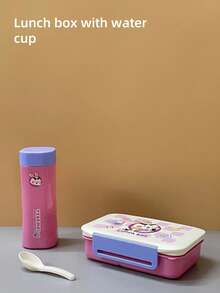 1 Set Leak-Proof Bento Box Set, Includes Cutlery Set, Portable Lunch Box, Lunch Bag, Bento Box With Utensils, Water Bottle, Breakfast Blender Cup, Reusable, Outdoor Dining, Kids Tableware, Food Container, Suitable For Office, Picnic, School, Kitchen - Multicolor - View 10