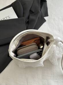 Korean Niche Simple Lace Gentle Style Shoulder Bag - New Casual Vacation Fairy Tote Shoulder Bag