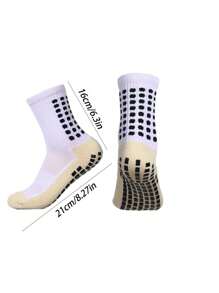 4 paires de chaussettes de sport de football pour hommes, antidérapantes pour le football, le basketball et d'autres sports