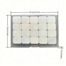 20 色水彩颜料套装 - 鲜艳的珠光效果，带透明盖的便携式盒子，易于艺术家混合，包括遮蔽液和调色板，非常适合生日和节日礼物，艺术绘画套装|鲜艳的调色板|珠光效果，水彩画用品，返校，学校用品