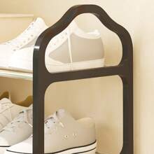 1pc 4 Tier Shoe Rack Organizer - Free-Standing Shoe Storage Cabinet For Closet, Front Door Entrance, And Entryway - Easy To Install And Space Saving