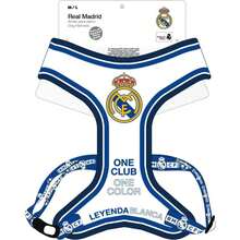 Arnés Para Perros Real Madrid Arnés para Perros Ajustable y Transpirable - Antitirones con Cierre  - Arnés Reflectante para Mascotas Pequeñas, Medianas y Grandes- Cómodo y Fácil de Usar para Paseos, Entrenamiento y Viajes⚫ Envío GRATIS ✅ Entrega 24/48h a España (península)