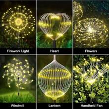 1 pezzo Luce solare da giardino da esterno, impermeabile, adatta per giardino, matrimonio, festa, prato, festival musicale, decorazione per vacanza, bianco/bianco caldo/colorato