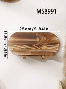 1 Stück Boho Holz Wandhänger Vase, Wohnzimmer Deko schwebender Blumenhalter Ständer