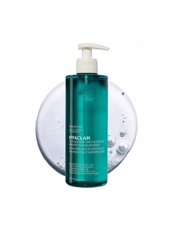 Effaclar Gel Microexfoliante Gel Limpiador Facial y Corporal, 400 ml