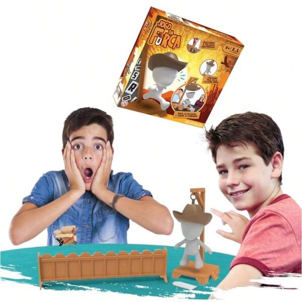 Brinquedo Pedagógico Jogo da Forca Magnético Com Boneco Interativo - Multikids
