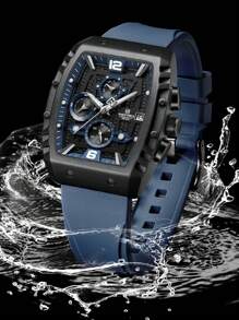 NAVIFORCE NAVIFORCE Multifunction Men's Wristwatches Silicone NFRM8025 Waterproof Sports Male Watches Casual Quartz Calendar Man Chronograph ,For Men, For Boyfriend, Birthday, Gifts, Climbing,Outdoor