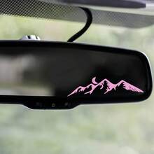 Pegatinas decorativas con diseños de montañas, ríos y luna brillante para espejo retrovisor del coche, espejo de maquillaje, casco, taza, cuaderno, teléfono móvil y otros usos - Unitalla - Ver 11