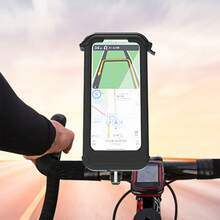 车载手机支架兼容 、Android 手机，生日礼物，家人、朋友礼物，适用于自行车和电动自行车户外摩托车配件，自行车手机支架，自行车配件 Nan 强承重 - 黑色 - 查看 5