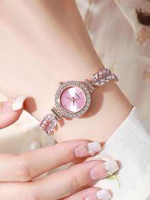 1/6pcs Simple & Casual Fashionable Women's Watch,Round Dial Pointer Quartz Watch A Gift For A Lady As A Gift For Students Returning To School