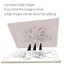 1pc Optical Tracing Board Drawing Tool, Fits Smartphone & Tablet, Projection Sketching Light Box Supplies