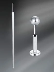 CIZME 不锈钢无螺纹按压式唇钉唇钉，银色垂直唇钉唇饰美杜莎梦露穿孔珠宝 16G 18G 20G 美杜莎珠宝 - 銀色1 - 查看 20