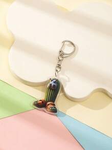 1 Pc Acrylic Strange Italian Silly Animal Shan Hai Jing TungTungTungTung Sahur/Tralalero Tralala/Lirili Larlla/Bombardiro Ctocodilo/Boneca Ambalam//Brr Brr Patapim Character Style Theme Keychain Pendant Backpack Ornament/Bag Accessories/School Bag Accessories/Purse Pendant/Friend's Gifts