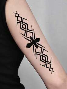 4pcs Dark Style Thorn Butterfly Temporary Tattoo Stickers, Waterproof Body Wrist Tattoos