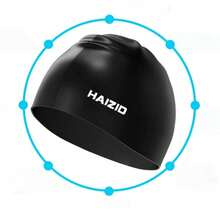 1 pieza Gorro de natación de silicona, antideslizante e impermeable, talla grande apto para hombres y mujeres