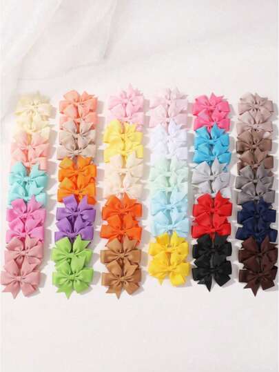 10/20/40/60 قطعة مشبك شعر بشكل فيونكة بألوان الماكرون، متعدد الاستخدامات لأسلوب المدرسة، ألوان زاهية، إكسسوارات شعر ممتعة، ألوان عشوائية، إكسسوارات رأس، دبابيس شعر، صيف، عطلة، سفر