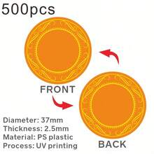 500 PCS 37mm Custom Thickened Plastic Coins Poker Chips Drink Token Decoration Award Coin Personalized Text Logo Poker Chips - Multicolor - View 12