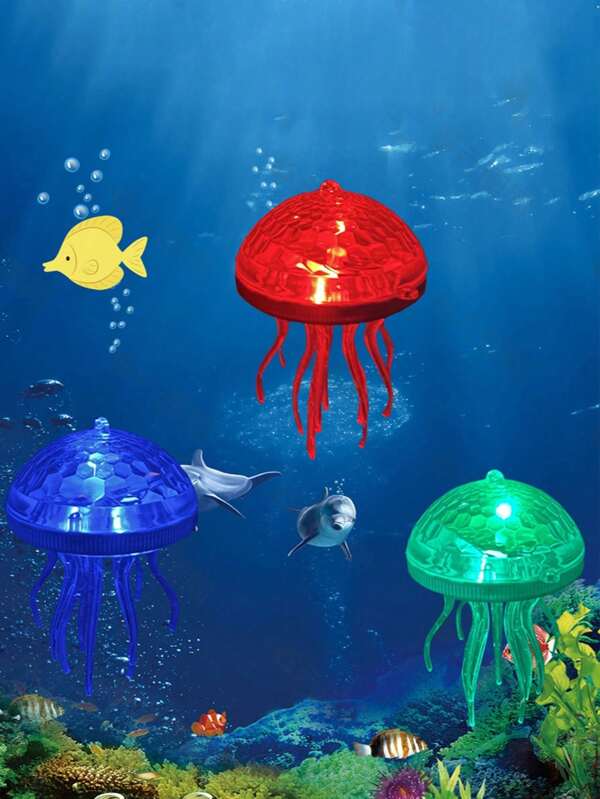 1PC Solar Jellyfish Lamp Music Restaurant LED Jellyfish Lamp Bar Decoration Creative Lamp Swimming Pool Float Lamp Is Also Very Suitable For Gifts To Friends And Family