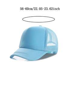 1顶儿童透气网眼棒球帽，可调节卡车帽，男女童通用，运动队帽，遮阳老爹帽，适合8-12岁儿童 - 彩色 - 查看 10