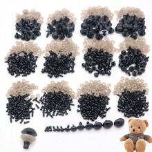 100 件 5-24 毫米黑色塑料眼珠 Amigurumi 带垫圈毛绒动物眼珠眼球娃娃 DIY 礼物针织钩针眼珠制作工艺品配件 - 彩色 - 查看 13