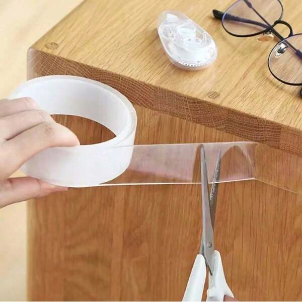 1 Roll, Nano Non-Marking Double-Sided Tape - High-Strength Transparent Acrylic Tape, Removable And Reusable, Universal Sticker For Home And Office