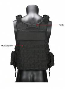 Rapidly Detachable Double-Row Triple Accessory Bag Hunting Vest, Breathable Honeycomb Design, Hidden Large Storage Space On The Back, Strong Expandable Function, Suitable For Hunting, Training, Outdoor Survival