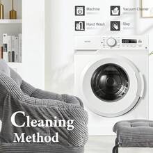 Lazy Chair With Ottoman, Modern Lounge Accent Chair With Armrests And A Side Pocket, Leisure Upholstered Sofa Chair Reading Chair With Footrest For Small Space, Corner Chair(Gray) - Màu Xám nhạt - Xem 7